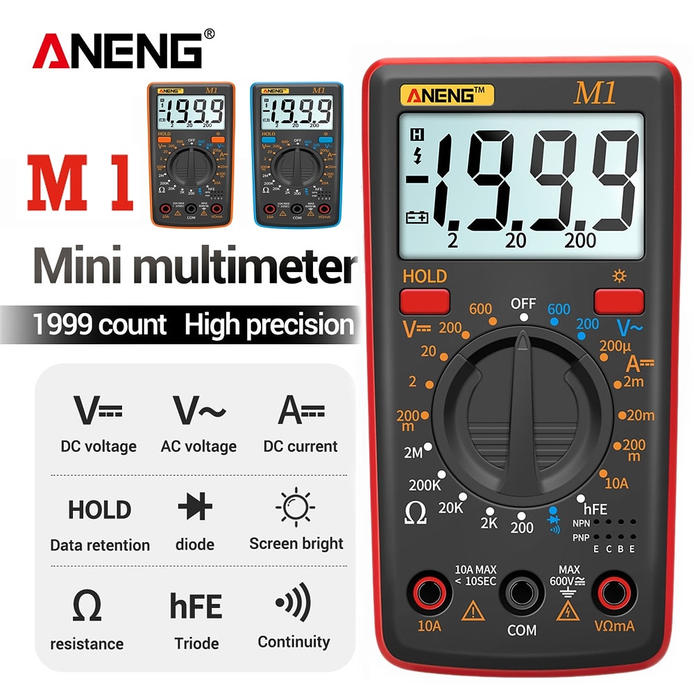 ANENG M1 Digital Multimeter Esr Meter Multimetro Tester True Rms