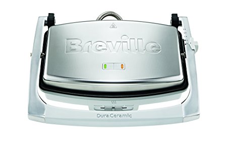 Breville VST071 Dura Ceramic Sandwich Press,Light Grey